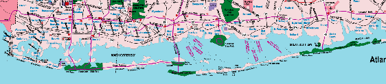 Map of the South Shore